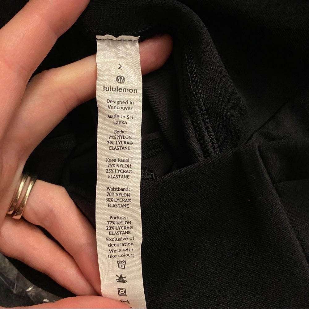 Lululemon • NWOT Black Crops 23” - Picture 8 of 10